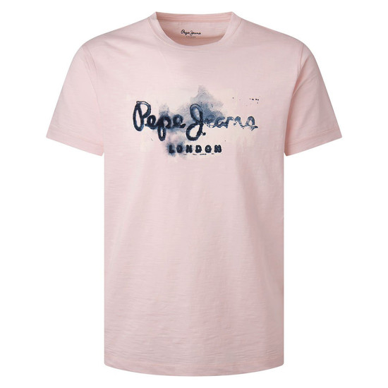 Pepe Jeans Ανδρική κοντομάνικη μπλούζα Golders N Paint Effect T-Shirt With Logo
